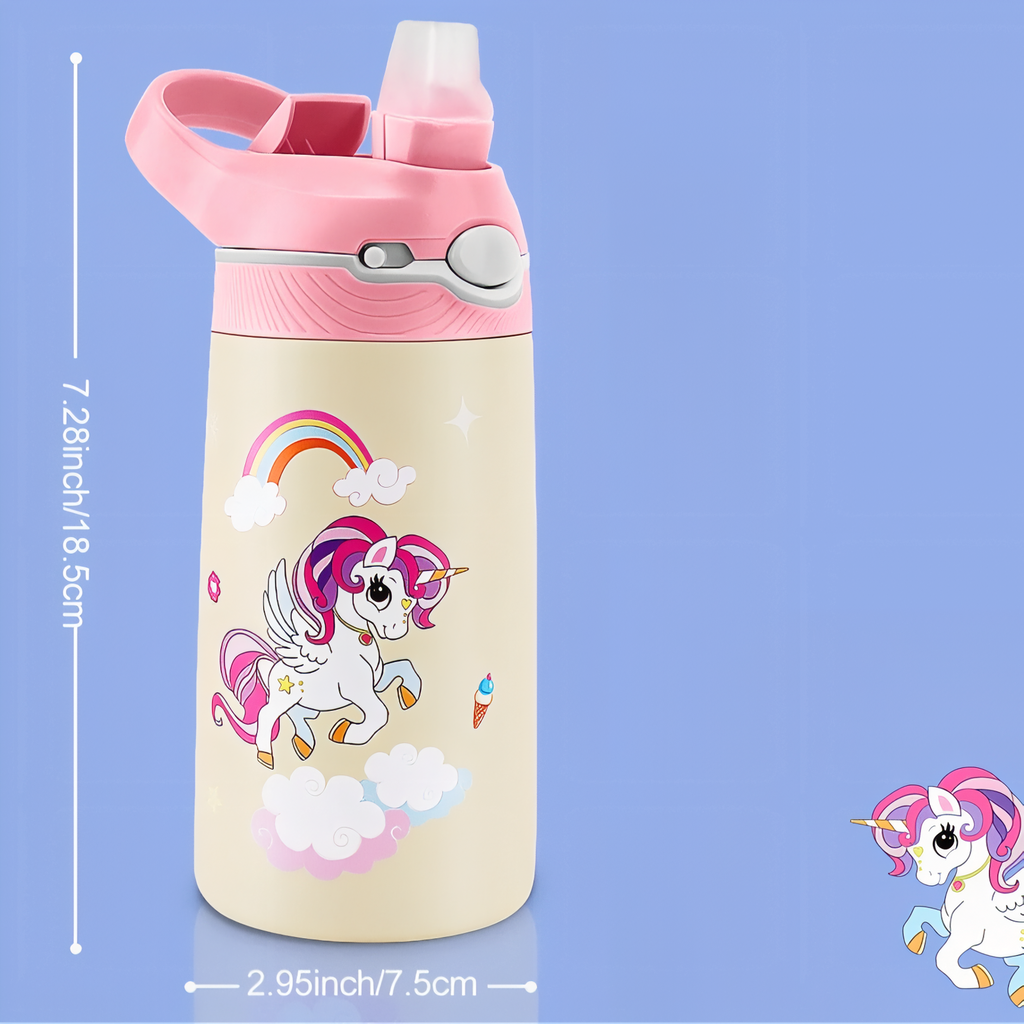 Gourde Enfant Flamant Rose 400ML