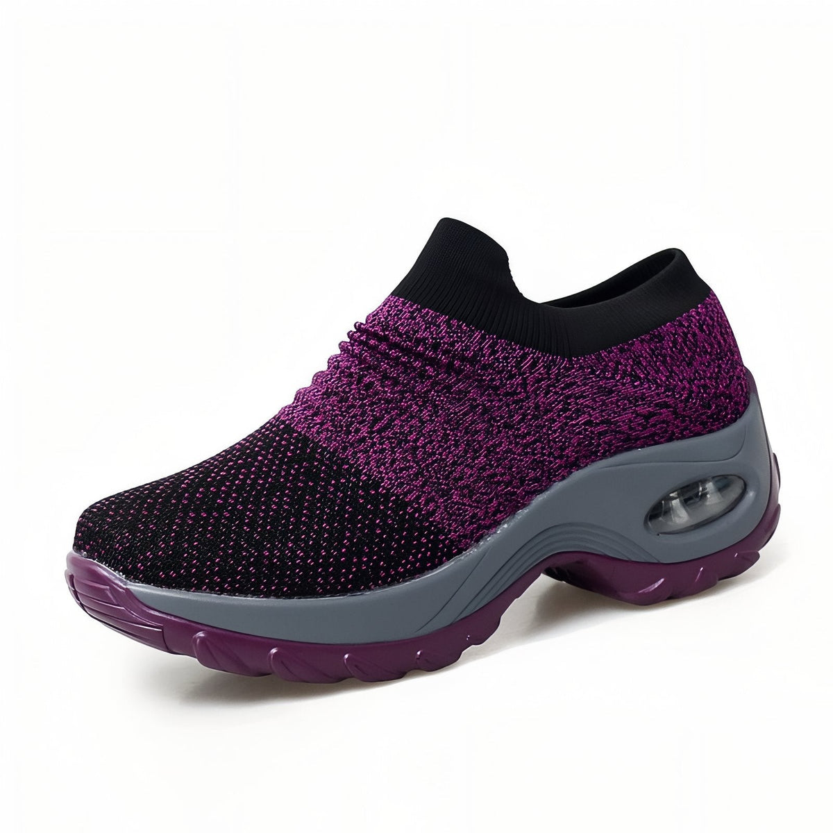 Basket de Marche Femme Sans Lacet violet