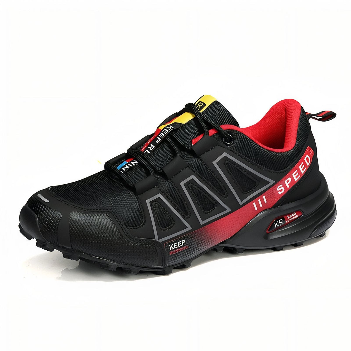 Basket Marche Urbaine Homme rouge et noir