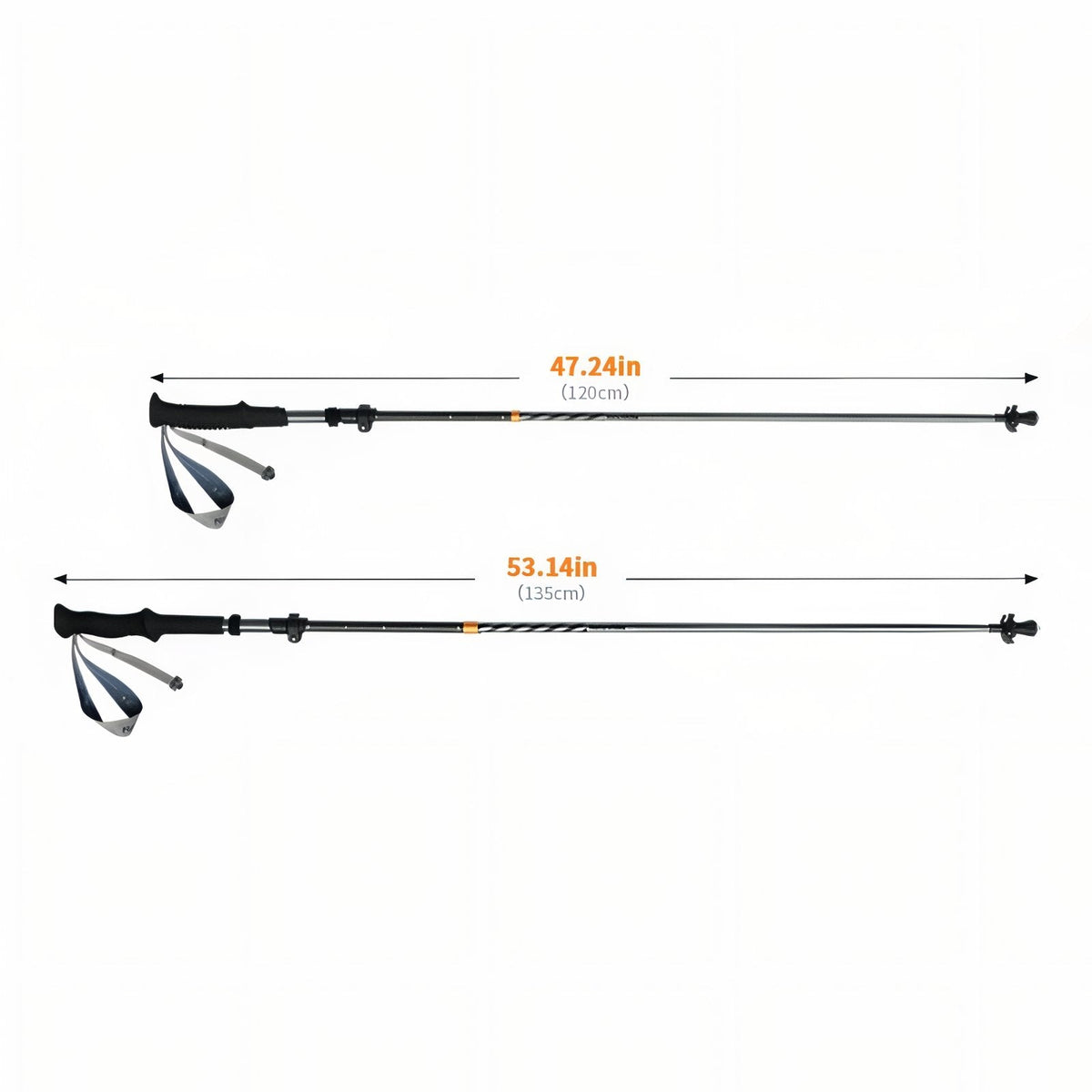 Bâton de Randonnée Pliable Carbone — photo 6
