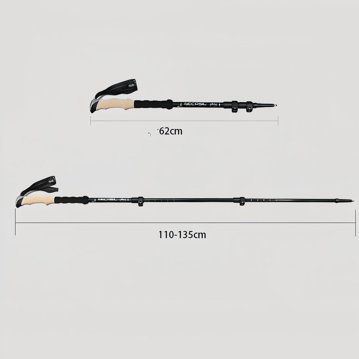 Bâton de Randonnée Ultra Léger 135CM — photo 3