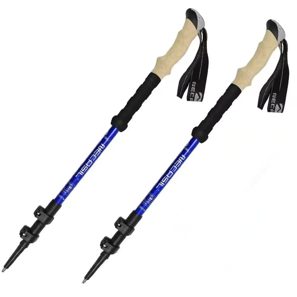 Bâton de Randonnée Ultra Léger 135CM bleu