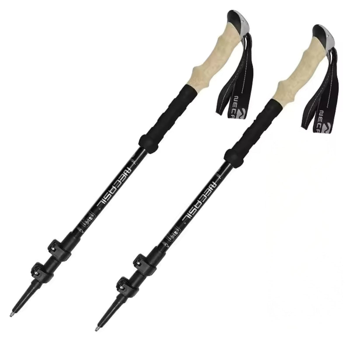 Bâton de Randonnée Ultra Léger 135CM noir