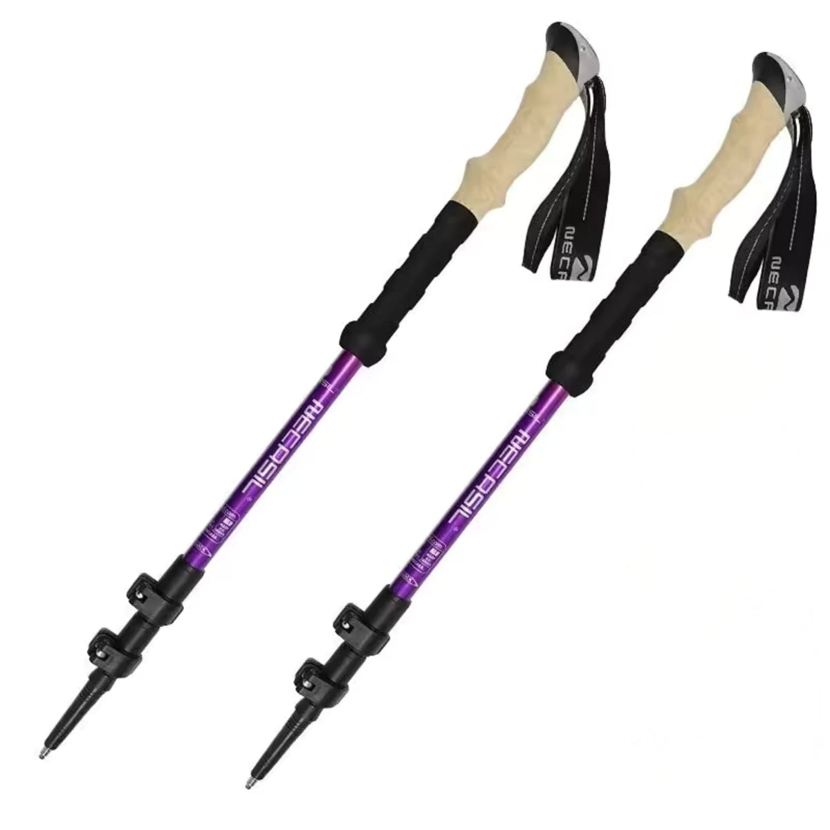 Bâton de Randonnée Ultra Léger 135CM violet