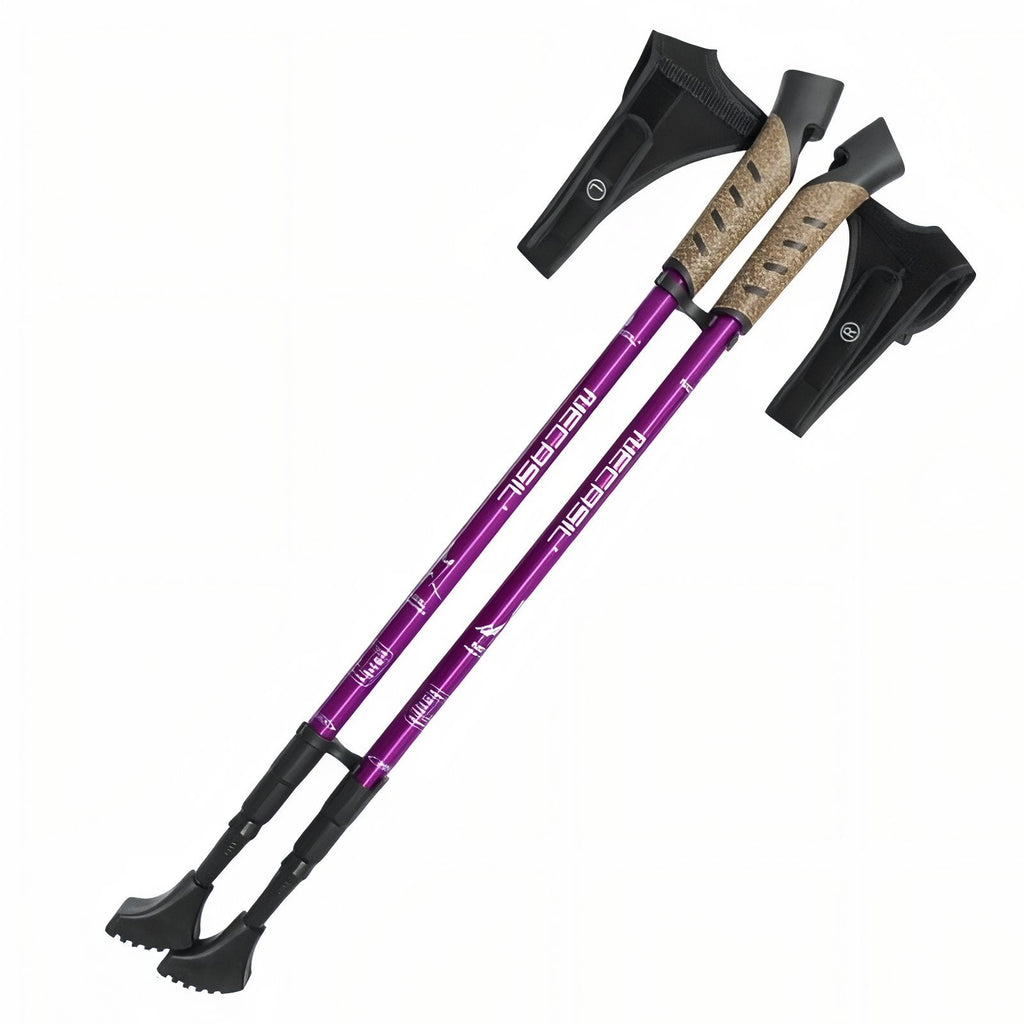 Bâton Marche Nordique Télescopique Aluminum violet foncé