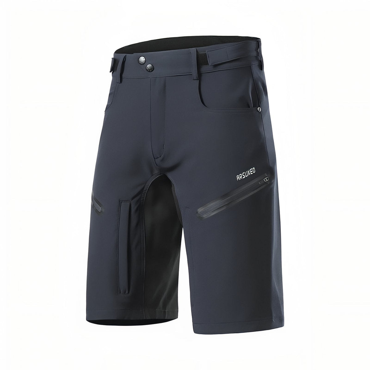 Bermuda À Zip de Randonnée gris foncé