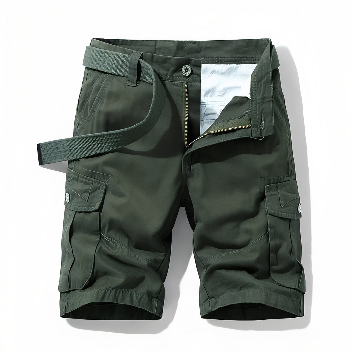 Bermuda Homme Randonnée vert olive