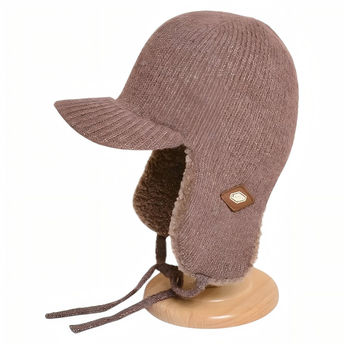 Bonnet Bombardier marron clair