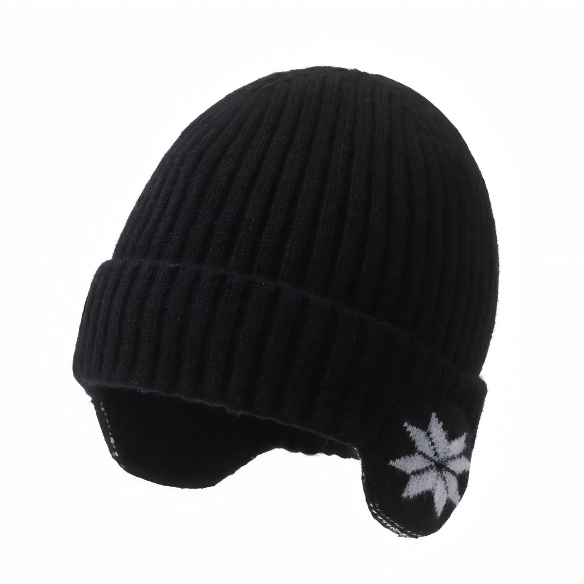 Bonnet Cache Oreille Femme noir