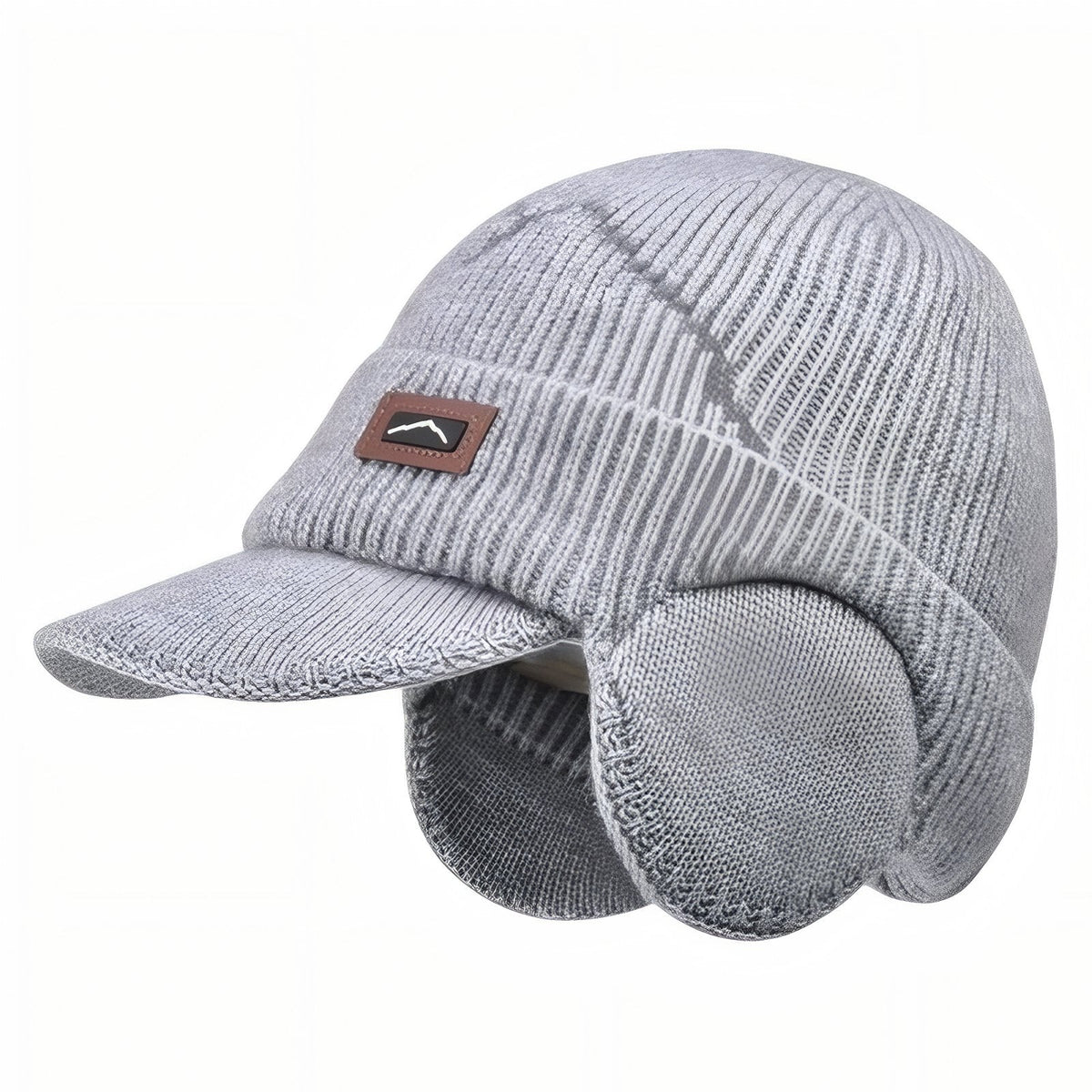 Bonnet Casquette Hiver Homme gris clair