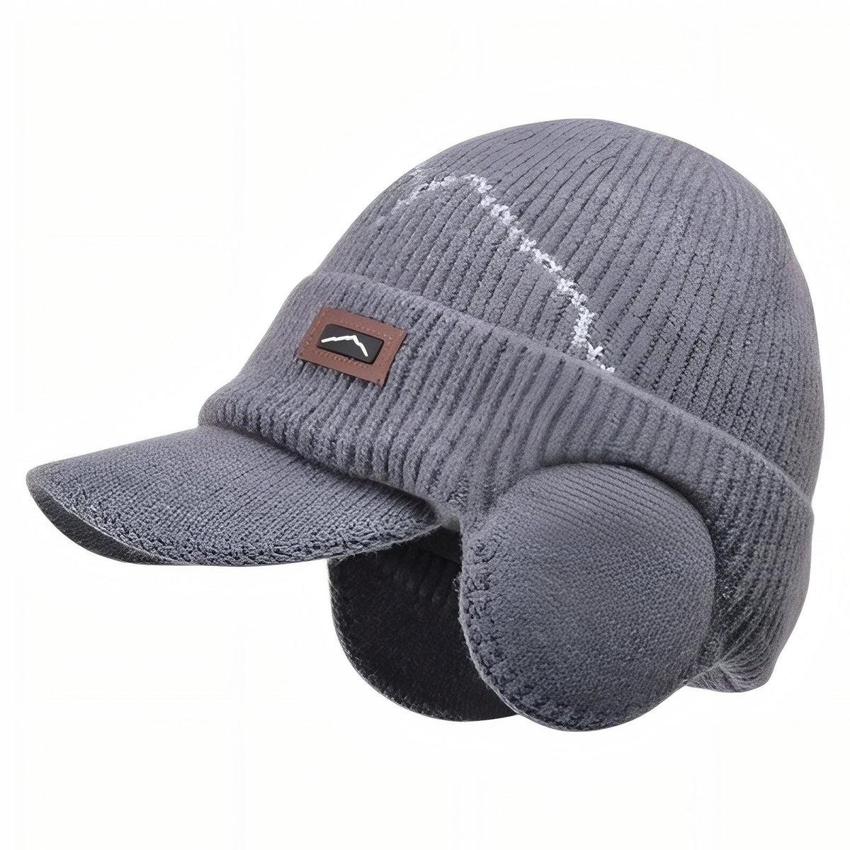 Bonnet Casquette Hiver Homme gris foncé