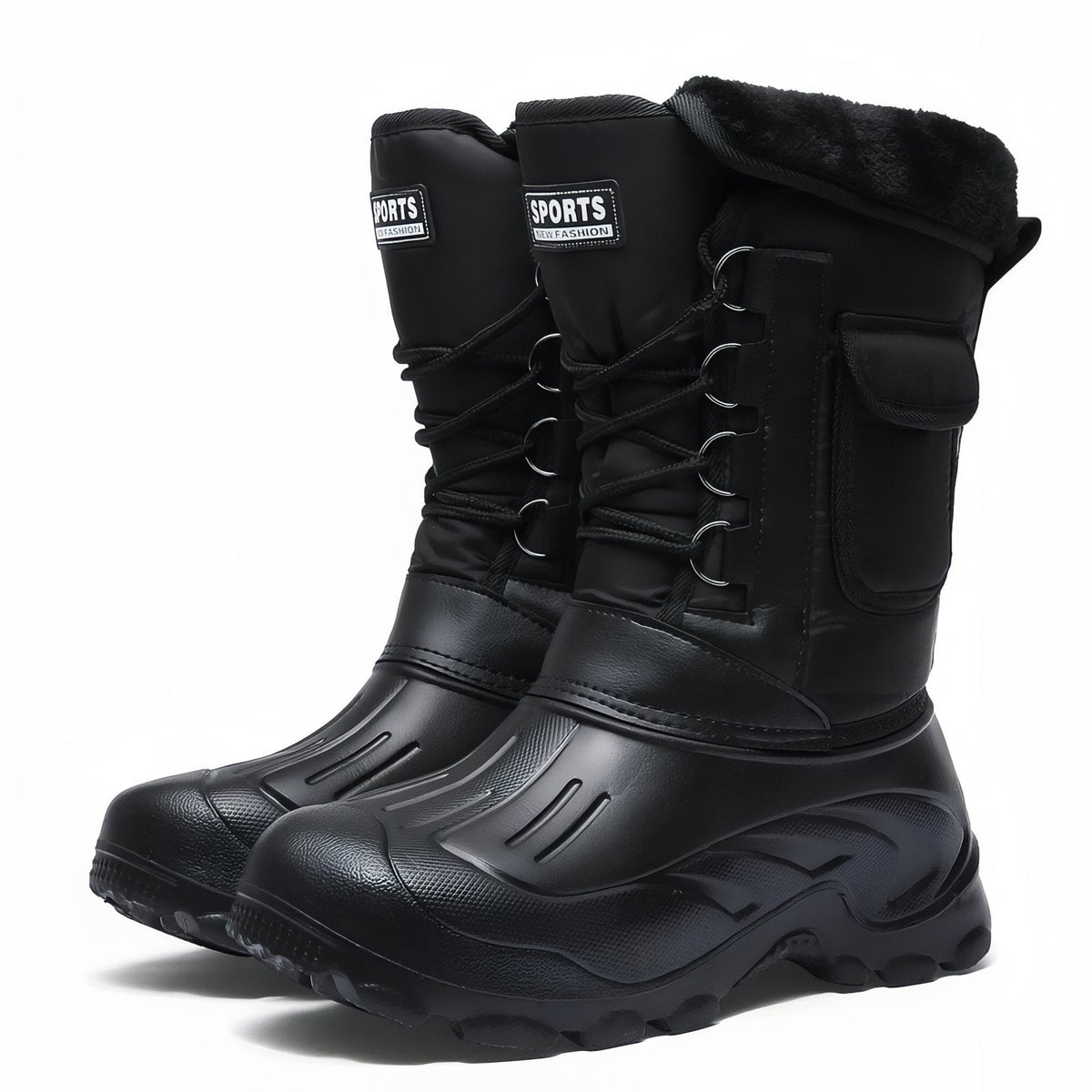 Botte Randonnée Neige Homme noir