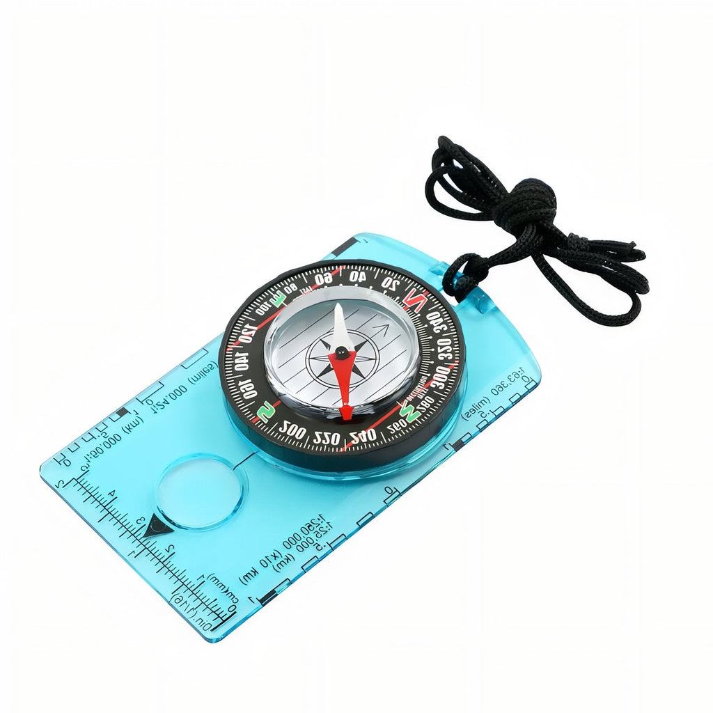Boussole Course D'Orientation bleu fluo