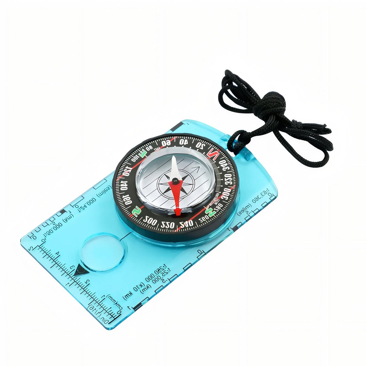 Boussole Course D'Orientation bleu fluo