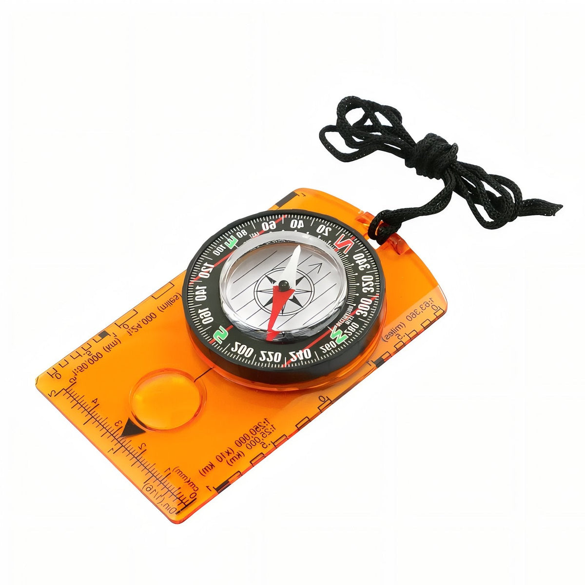 Boussole Course D'Orientation orange fluo