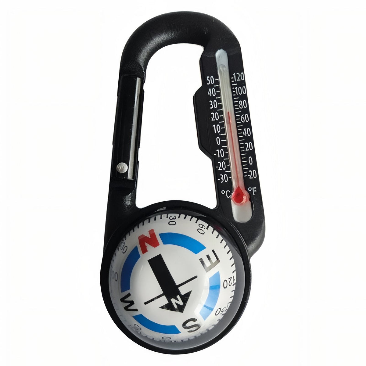 Boussole Mousqueton noir et blanc