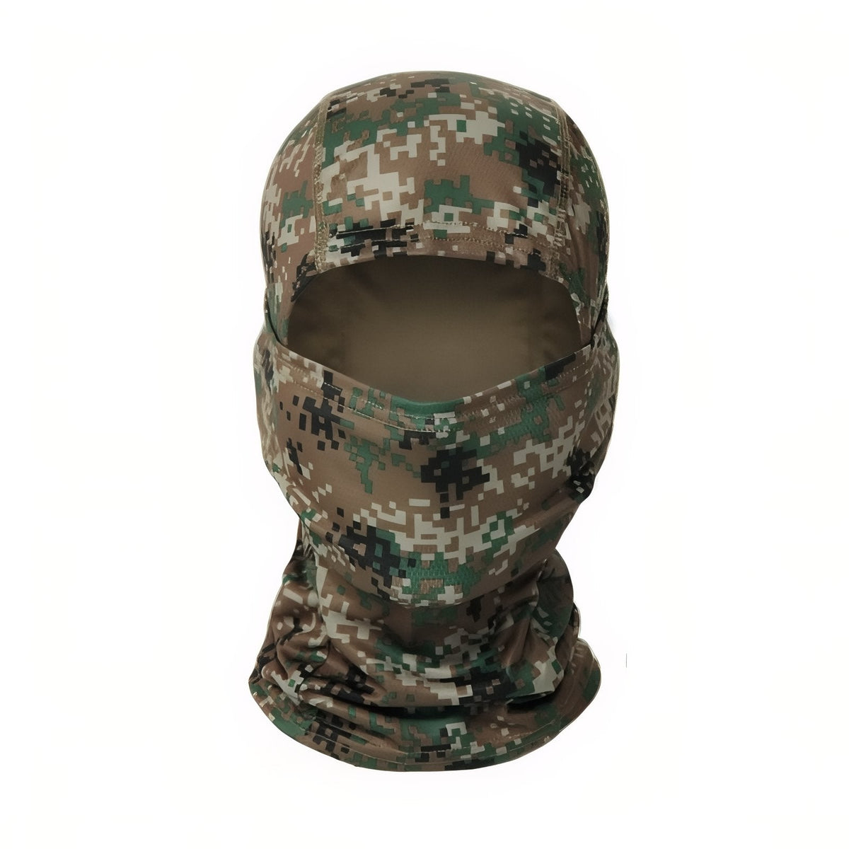 Cagoule Camouflage Militaire marron et vert