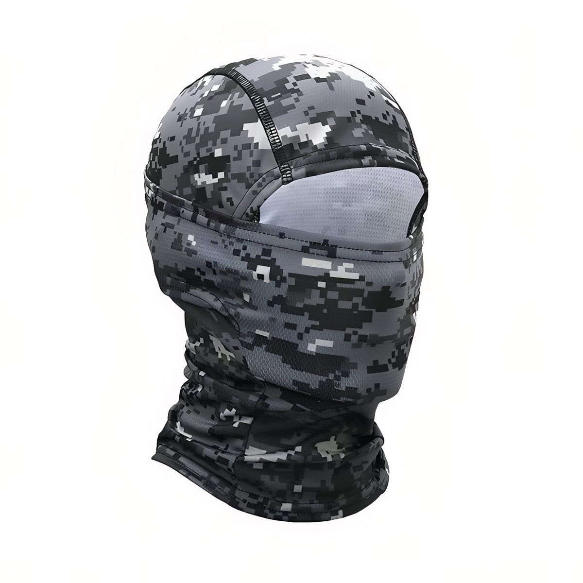 Cagoule Camouflage Militaire noir et gris camouflage