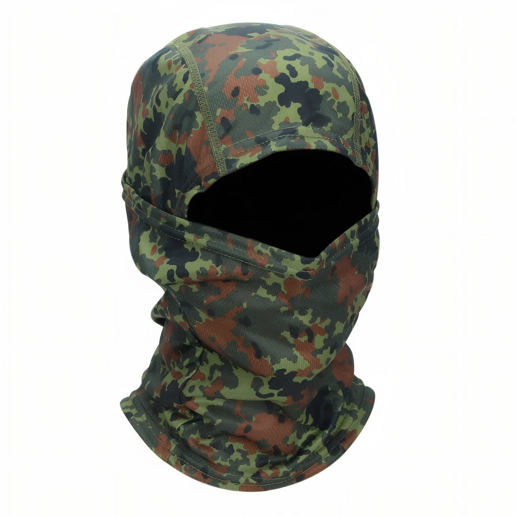 Cagoule Camouflage Militaire vert camouflage et marron camouflage