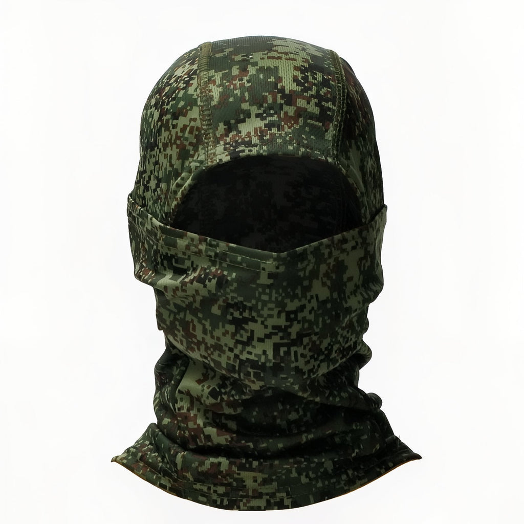 Cagoule Camouflage Militaire vert foncé camouflage