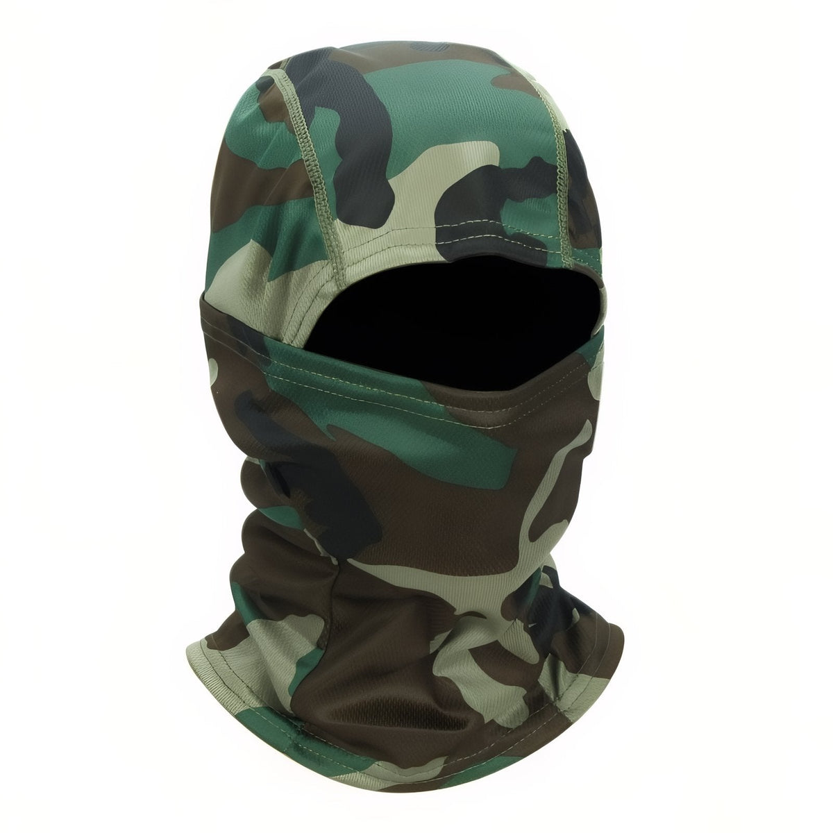 Cagoule Camouflage Militaire vert olive et marron foncé