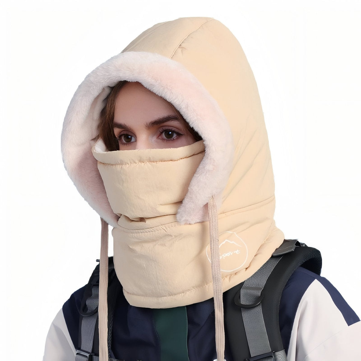 Cagoule Chaude Bataclava beige