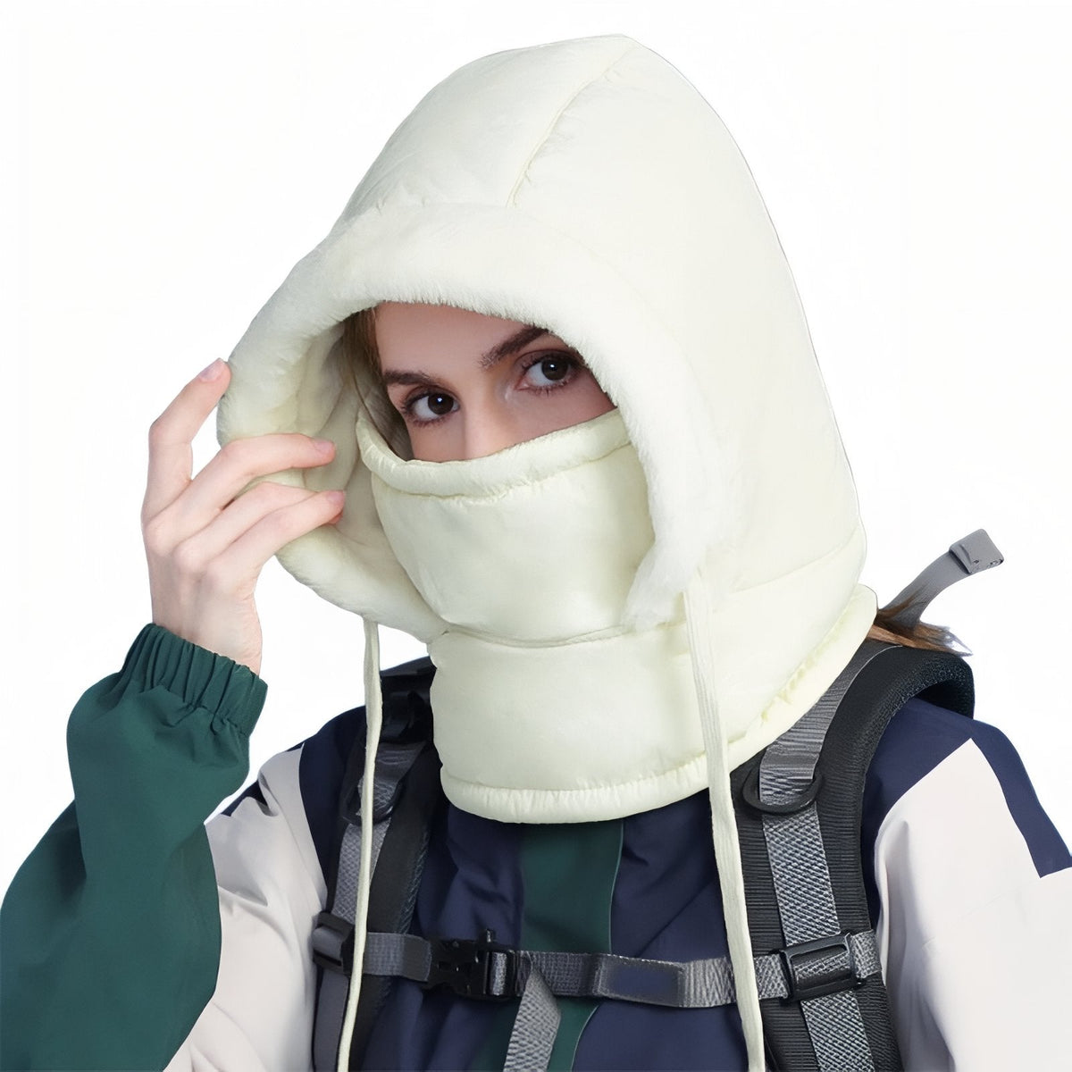Cagoule Chaude Bataclava blanc