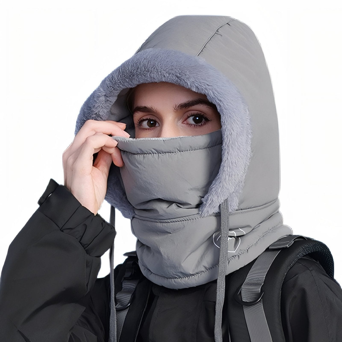Cagoule Chaude Bataclava gris foncé