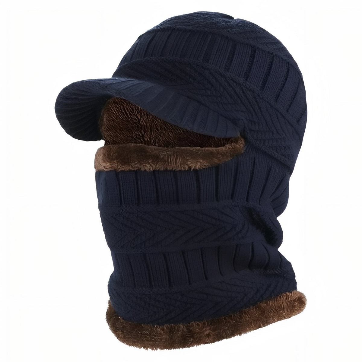 Cagoule Chaude Homme bleu marine