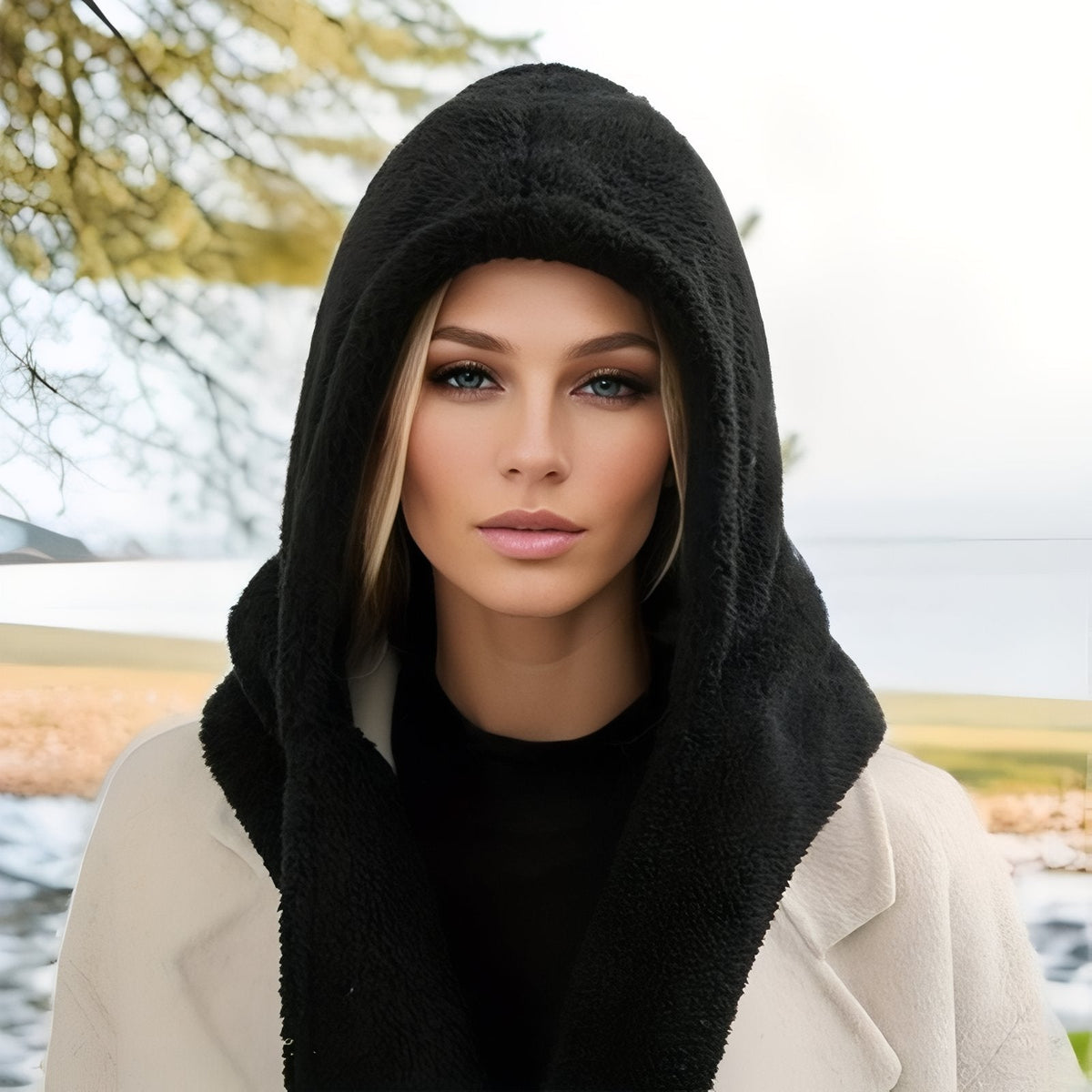 Capuche Echarpe Polaire Femme — photo 5