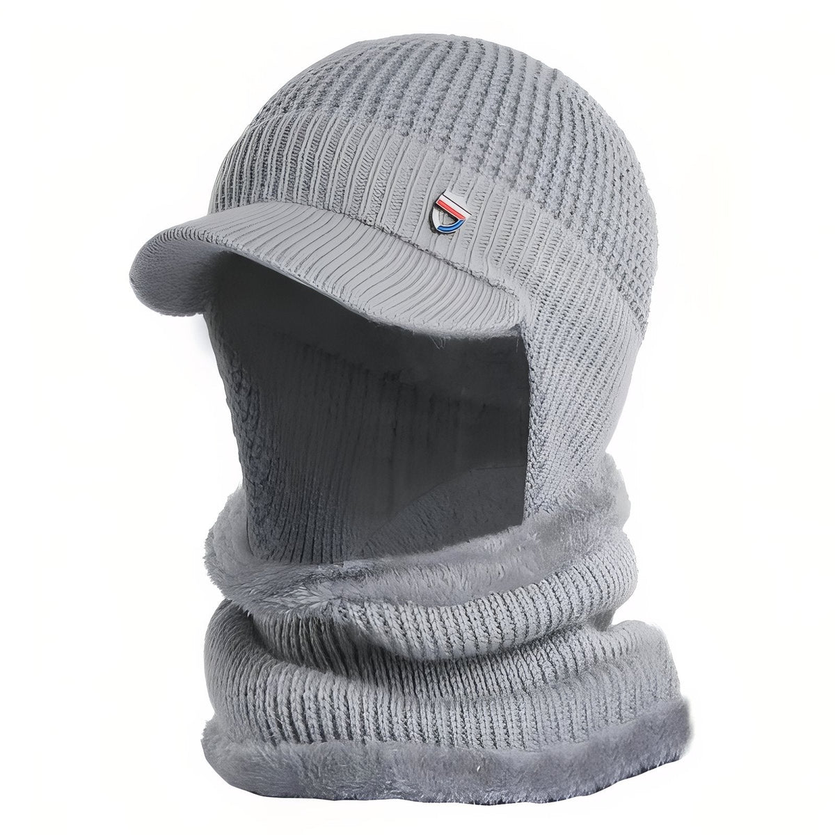 Casquette Cagoule Homme gris clair