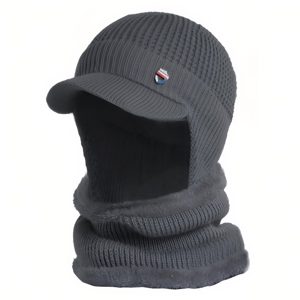 Casquette Cagoule Homme gris foncé