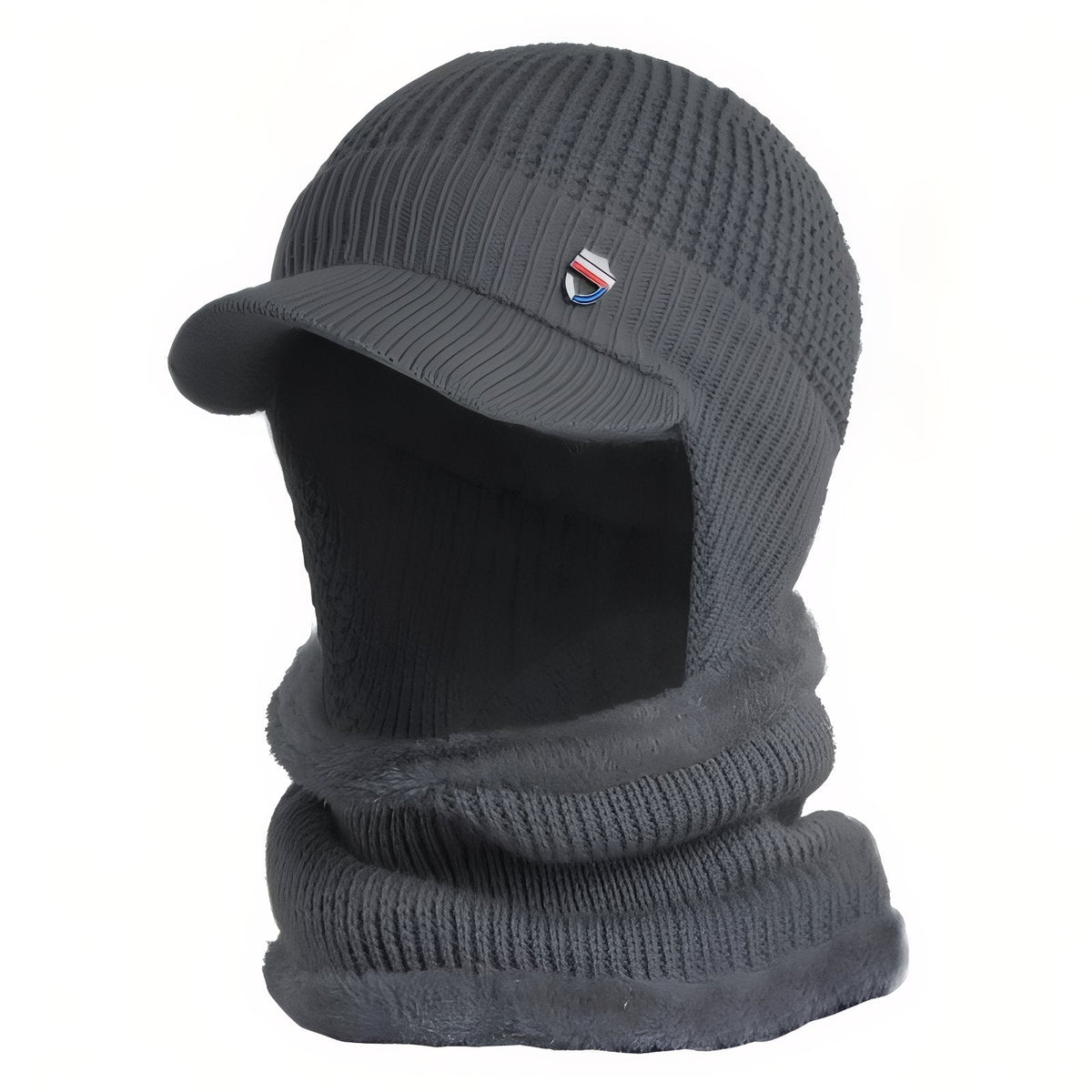 Casquette Cagoule Homme gris foncé