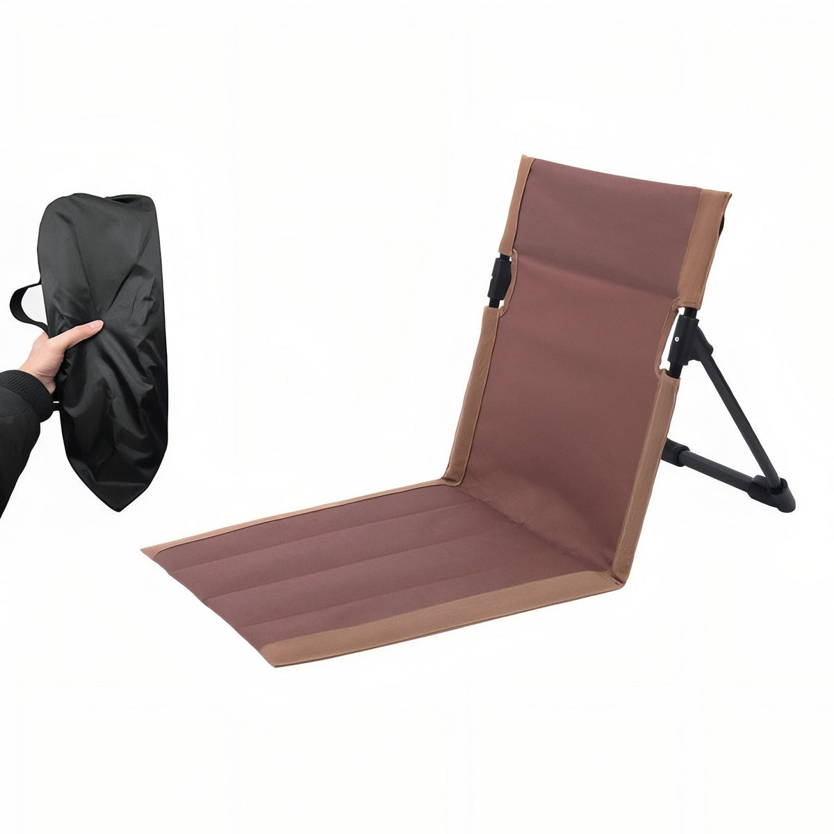 Chaise De Sol Randonnée marron et beige