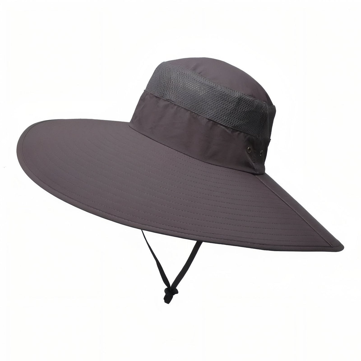 Chapeau À Large Bord Pour Randonnées gris foncé