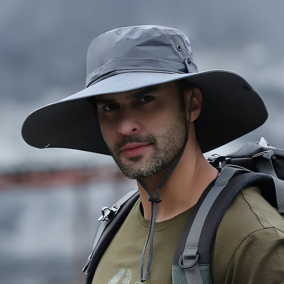 Chapeau D'Aventurier Randonnée gris foncé