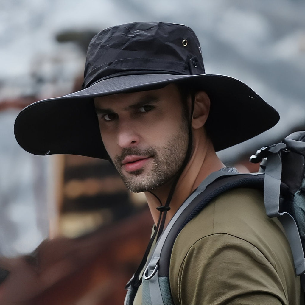 Chapeau D'Aventurier Randonnée noir