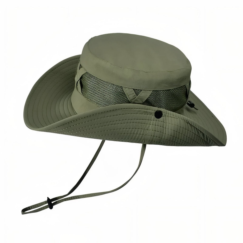 Chapeau de Randonnée Ventilé vert olive