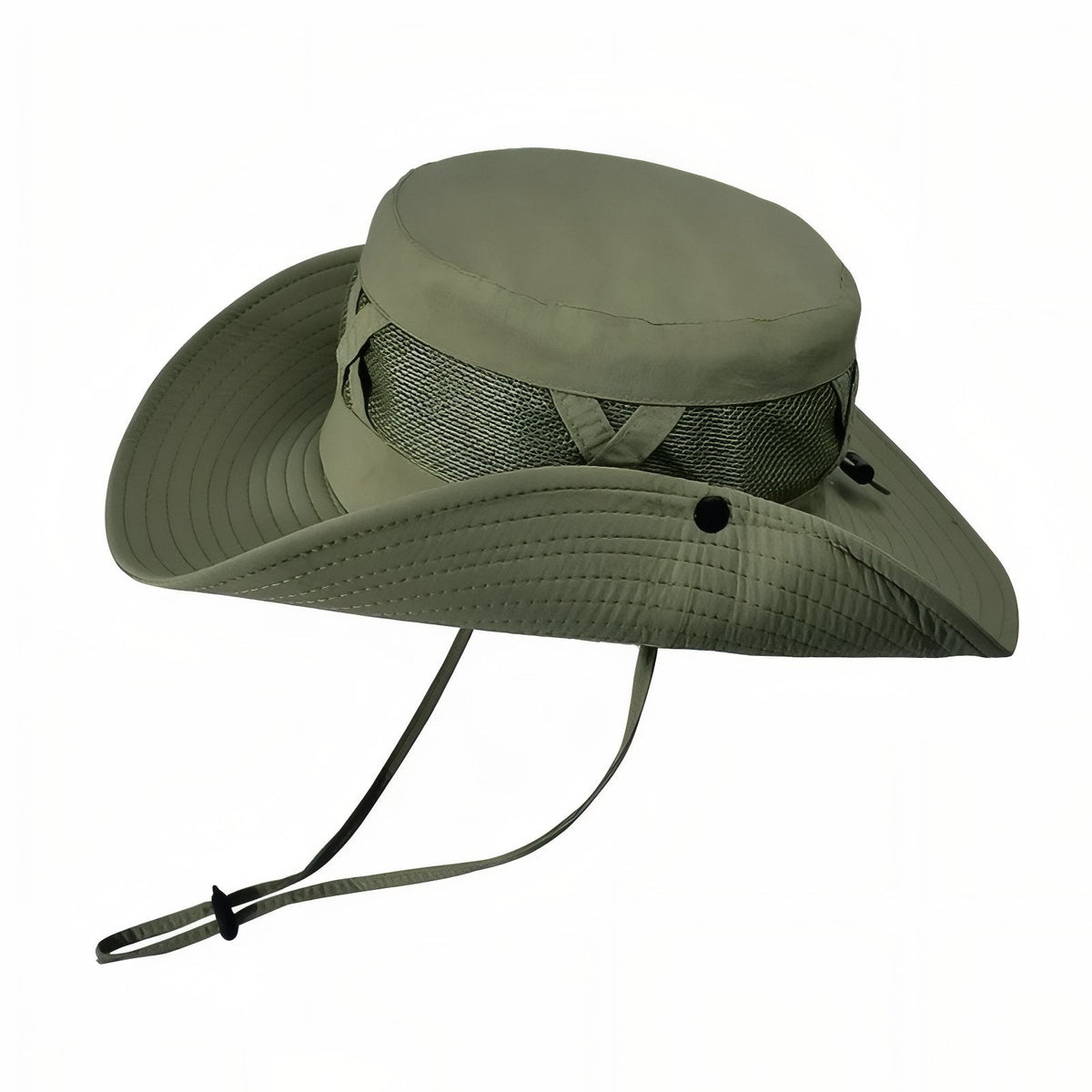 Chapeau de Randonnée Ventilé vert olive