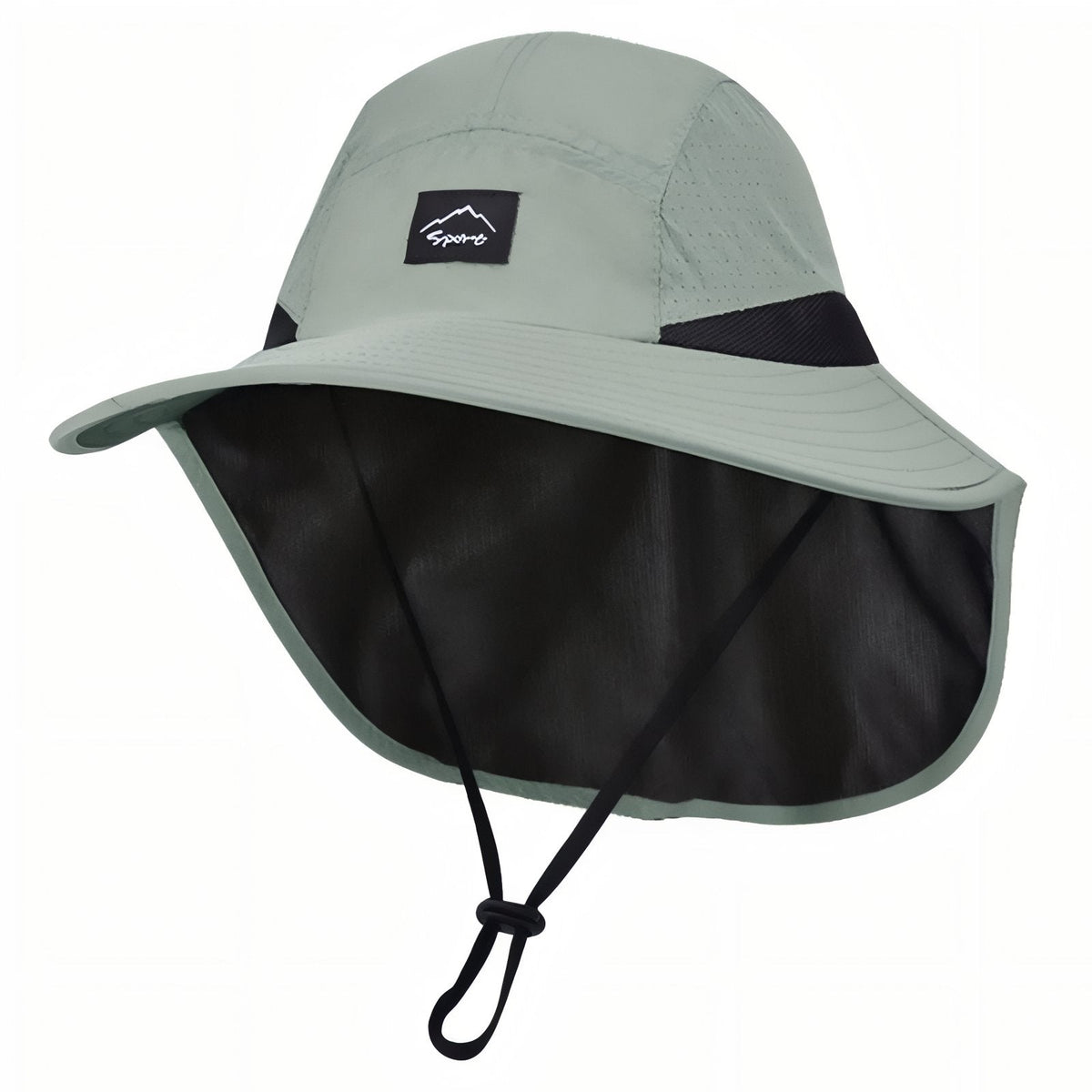 Chapeau Léger Randonnée Protection Nuque vert sauge