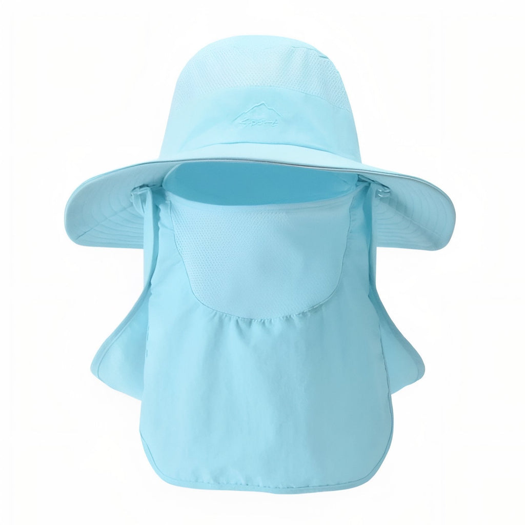 Chapeau Randonnée Anti UV bleu clair