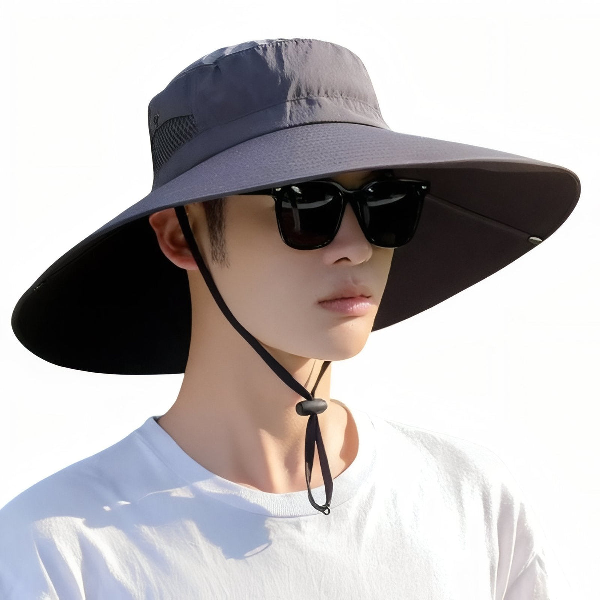 Chapeau Randonnée Anti-UV Homme gris