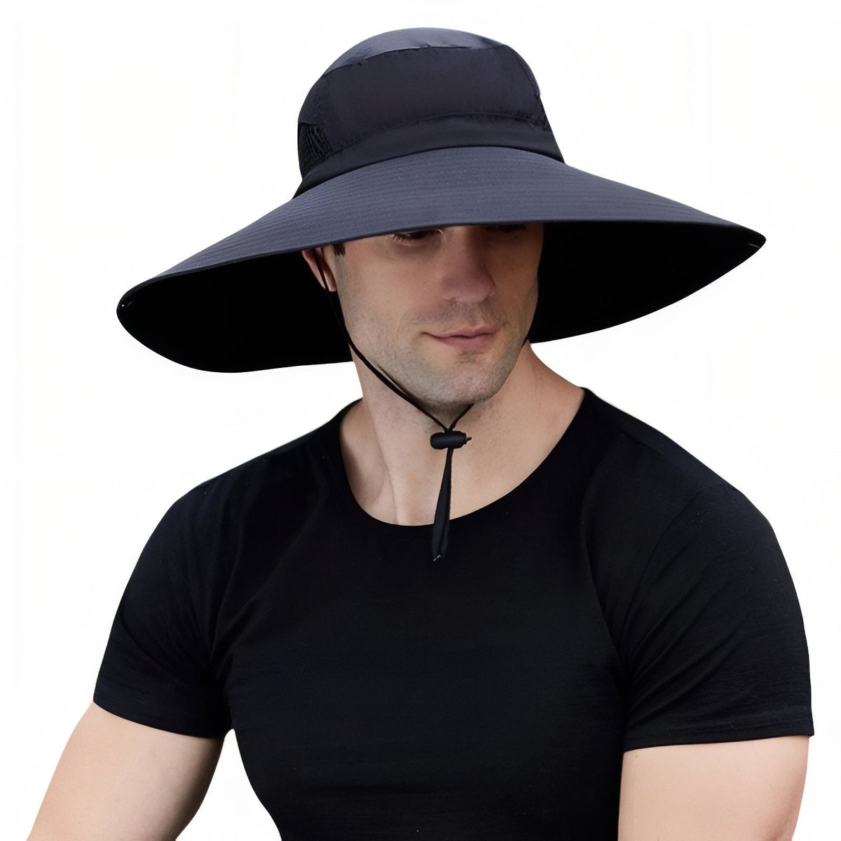 Chapeau Randonnée Anti-UV Homme noir