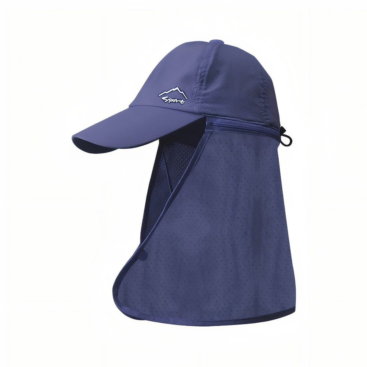 Chapeau Randonnée Avec Protège Nuque bleu marine