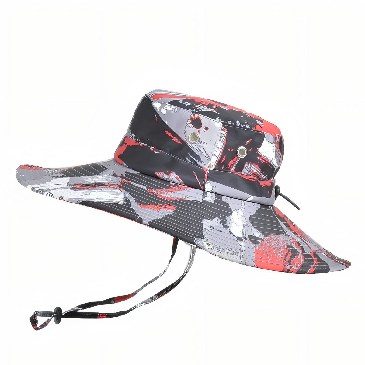 Chapeau Randonnée Camouflage rouge