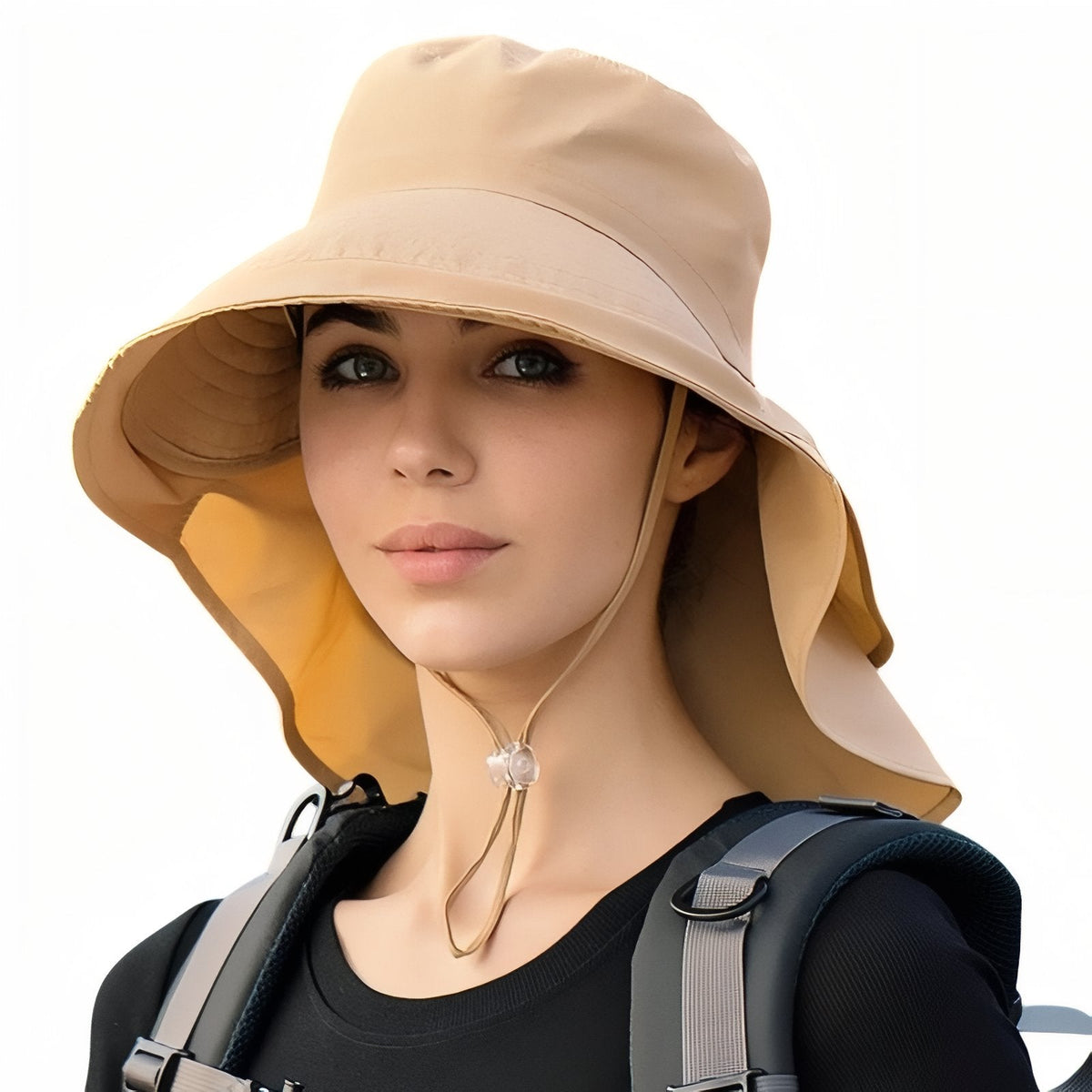Chapeau Soleil Randonnée Femme camel