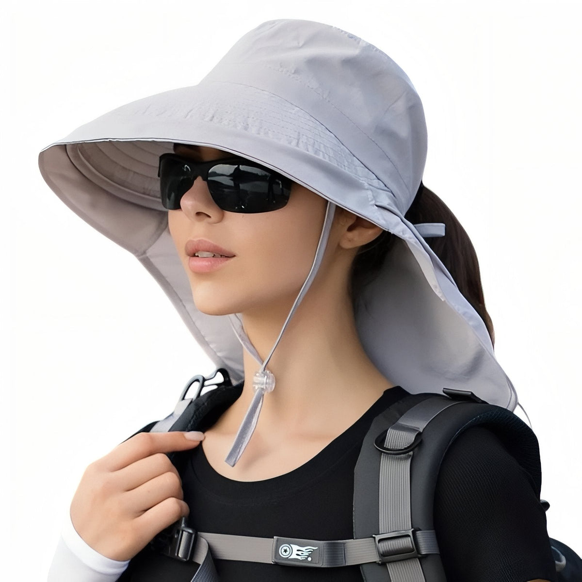 Chapeau Soleil Randonnée Femme gris clair