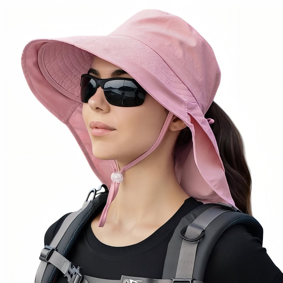Chapeau Soleil Randonnée Femme rose pâle