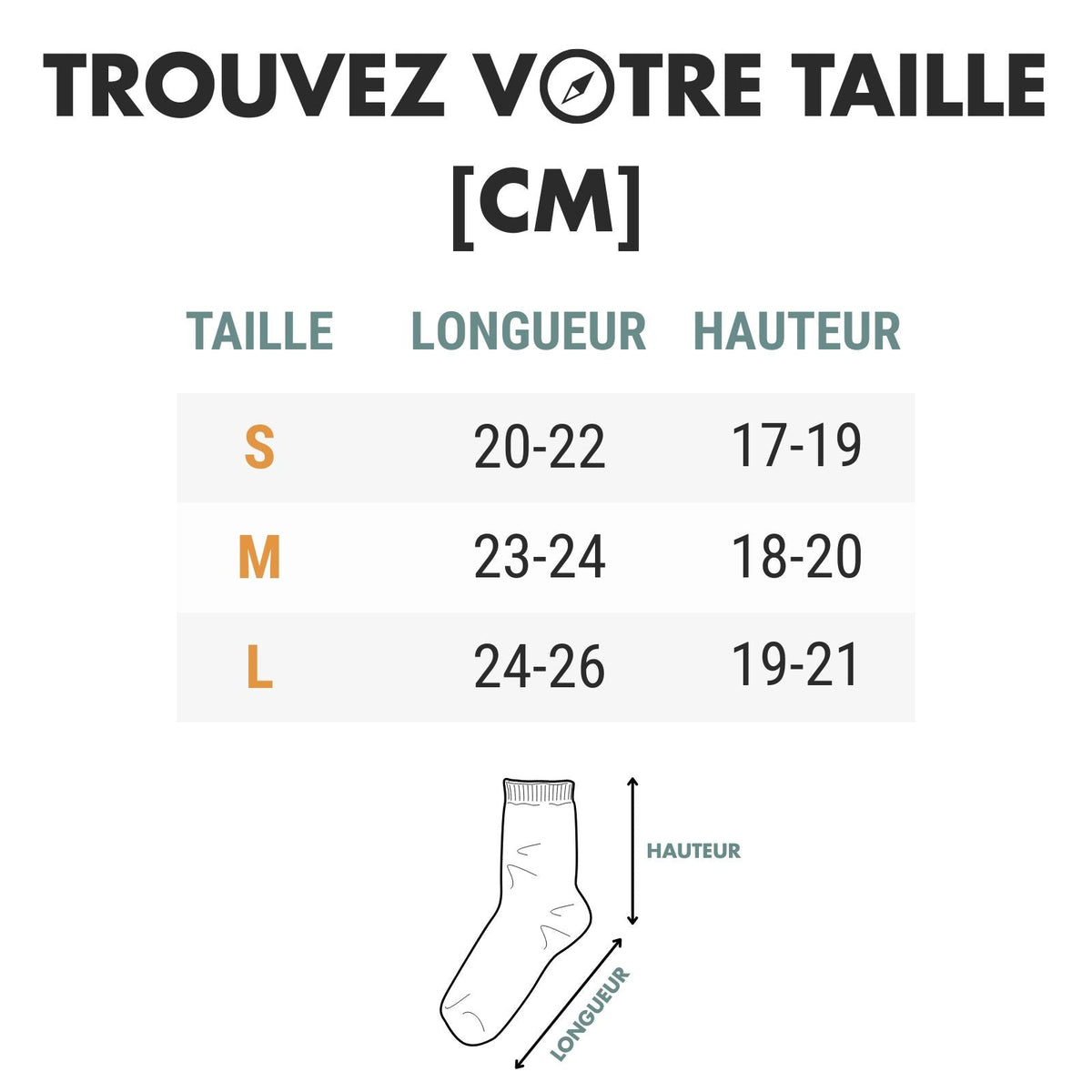 Chaussette Imperméable Randonnée — photo 11