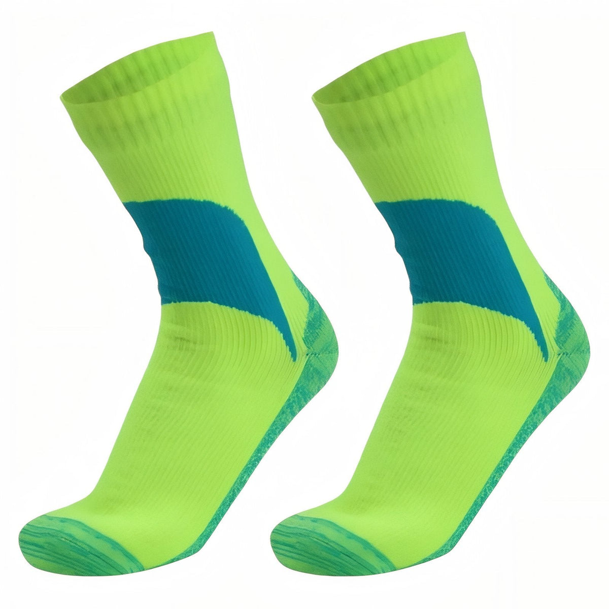 Chaussettes Étanches Randonnée jaune fluo